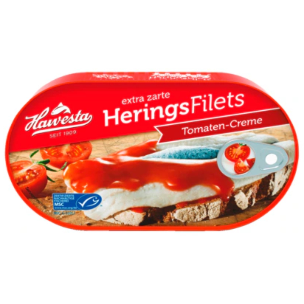 Hawesta Heringsfilets in Tomatencreme 200g in Rumänien kaufen