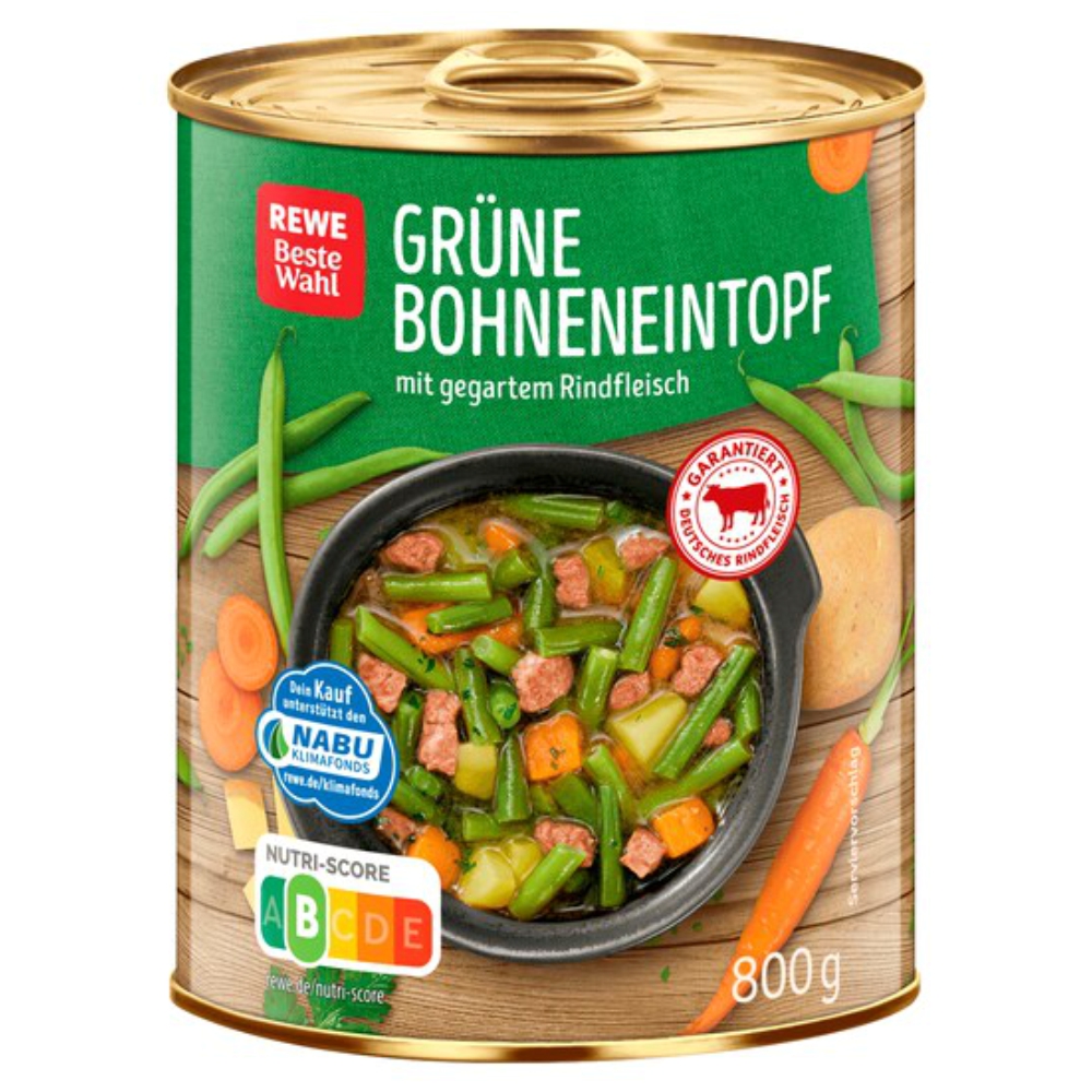 REWE Beste Wahl Bohneneintopf 800g in Rumänien kaufen