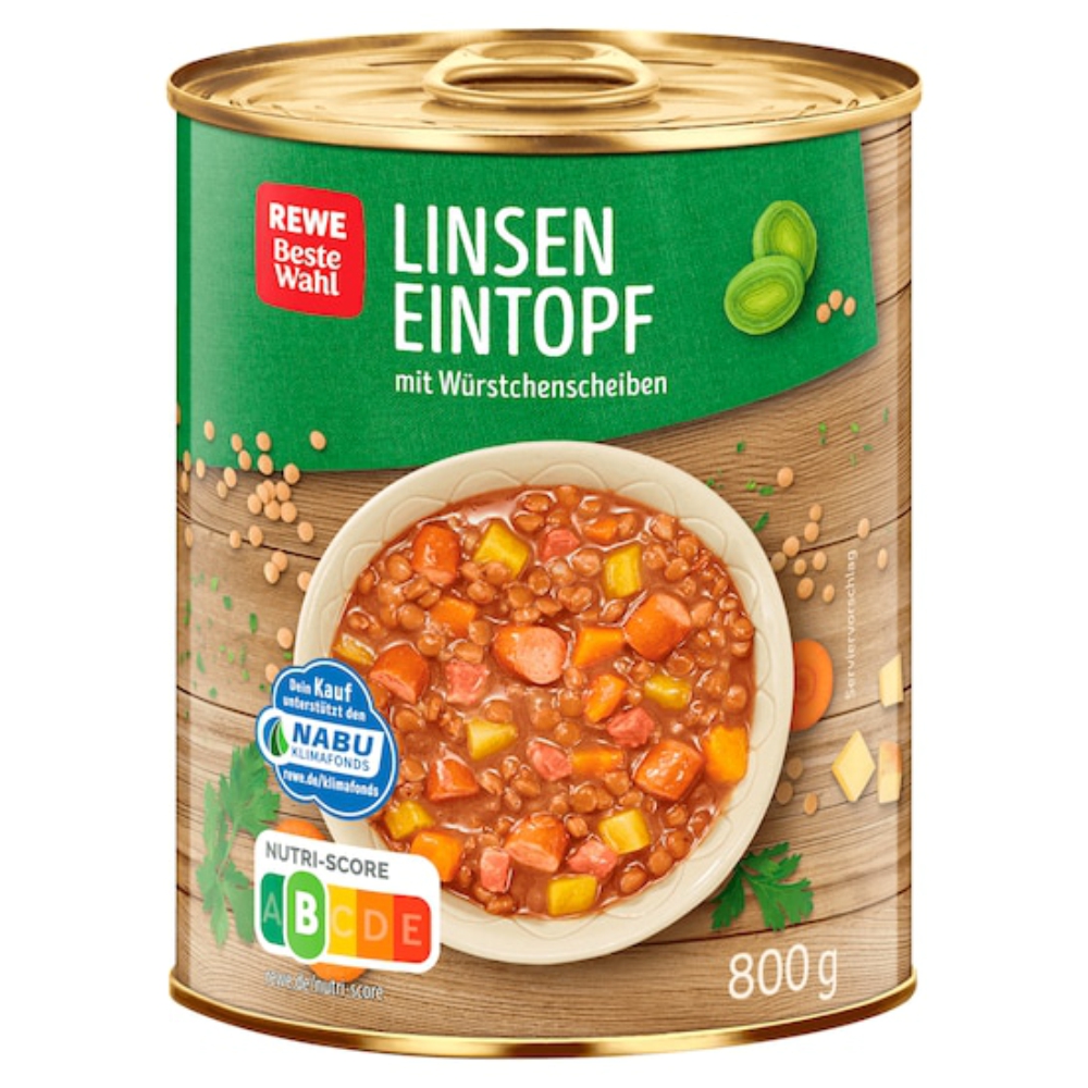 REWE Beste Wahl Linseneintopf 800g in Rumänien kaufen